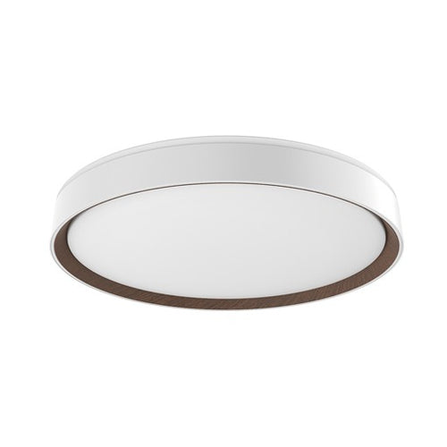 ESSEX luminaire plafonnier blanc et effet bois FM43920-WH/WT | Luminaire Plus.ca