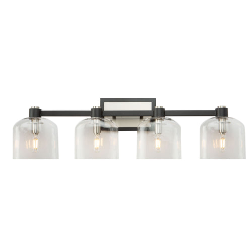 LYNDON luminaire noir et nickel brossé AC11694NB | Luminaire Plus.ca