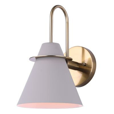 TALIA luminaire mural gris et doré IVL1076A01MGG | Luminaire Plus.ca