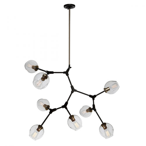 ORGANIC luminaire suspendu noir et doré JA14028VB | Luminaire Plus.ca