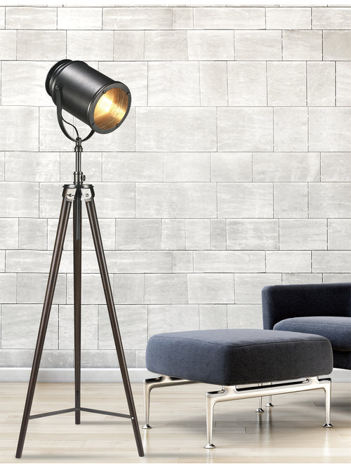 TAYLOR lampe effet bois et bronze LL1065 | Luminaire Plus.ca