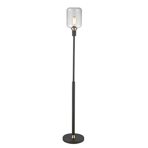 Savannah lampe de plancher noir et doré LL1296 | Luminaire Plus.ca