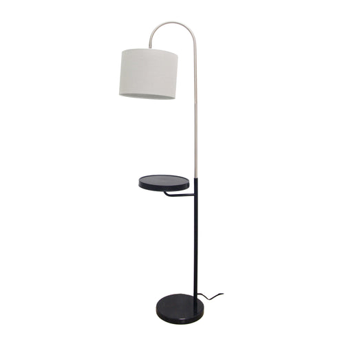 URBAN VOGUE lampe noir et nickel brossé LL1730 | Luminaire Plus.ca