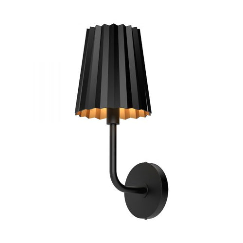 PLISSE luminaire mural noir WV528007MB | Luminaire Plus.ca