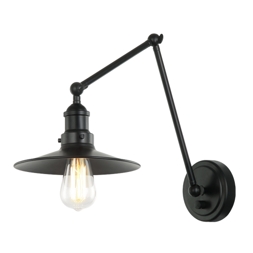 BRIXSON luminaire mural noir S01211BKBK | Luminaire Plus.ca