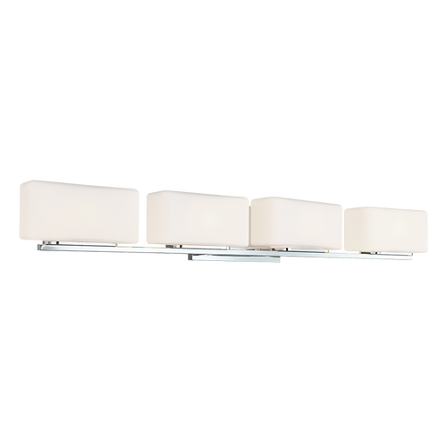 CHICLET luminaire mural chrome et blanc S10804CH | Luminaire Plus.ca