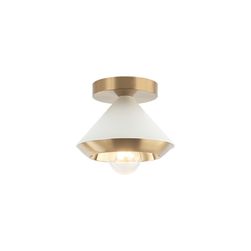 VELAX luminaire plafonnier blanc et doré X06801WHAG | Luminaire Plus.ca