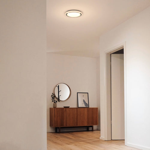 LUMINAIRE plafonnier blanc et nickel brossé CFG13-CC | Luminaire Plus.ca