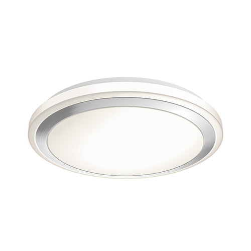 LUMINAIRE plafonnier blanc et nickel brossé CFG13-CC | Luminaire Plus.ca