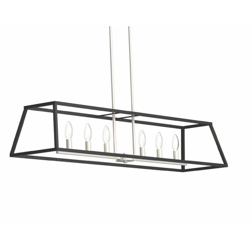 LAURENTIAN luminaire suspendu graphite et nickel brossé DVP30002SN-GR | Luminaire Plus.ca