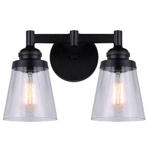 DECLAN luminaire mural noir IVL1097A02BK | Luminaire Plus.ca