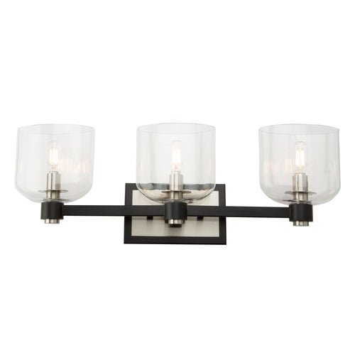 LYNDON luminaire noir et nickel brossé AC11693NB | Luminaire Plus.ca